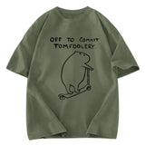 Tokyosol Capybara Is Ready Washed T-Shirt