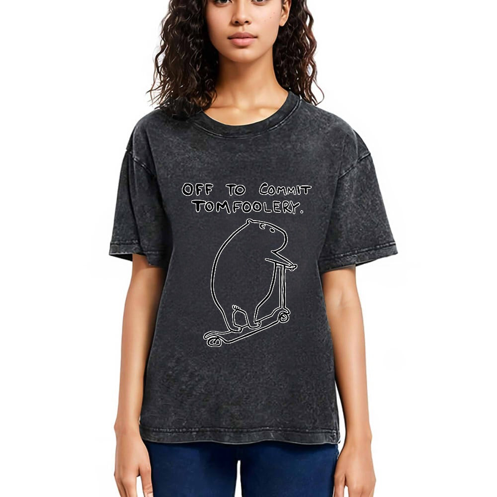 Tokyosol Capybara Is Ready Washed T-Shirt