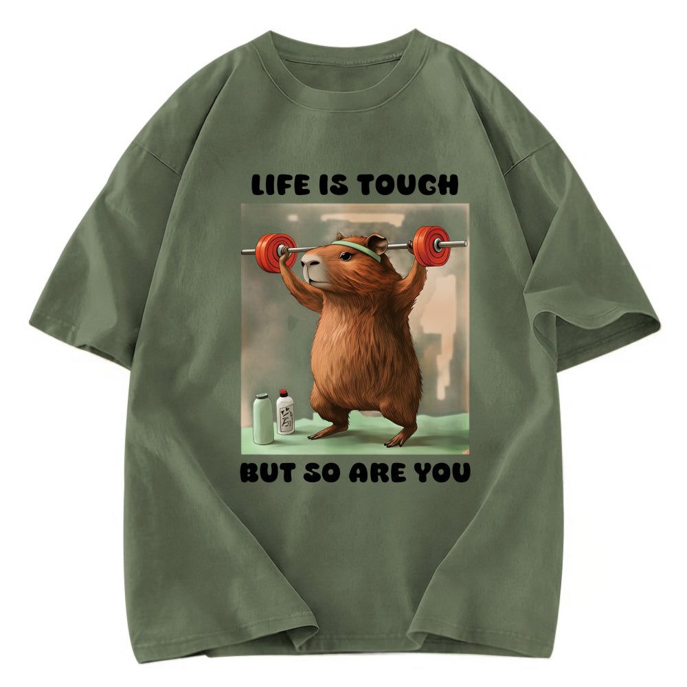 Tokyosol Capybara Lifting Washed T-Shirt