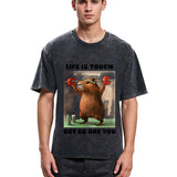 Tokyosol Capybara Lifting Washed T-Shirt