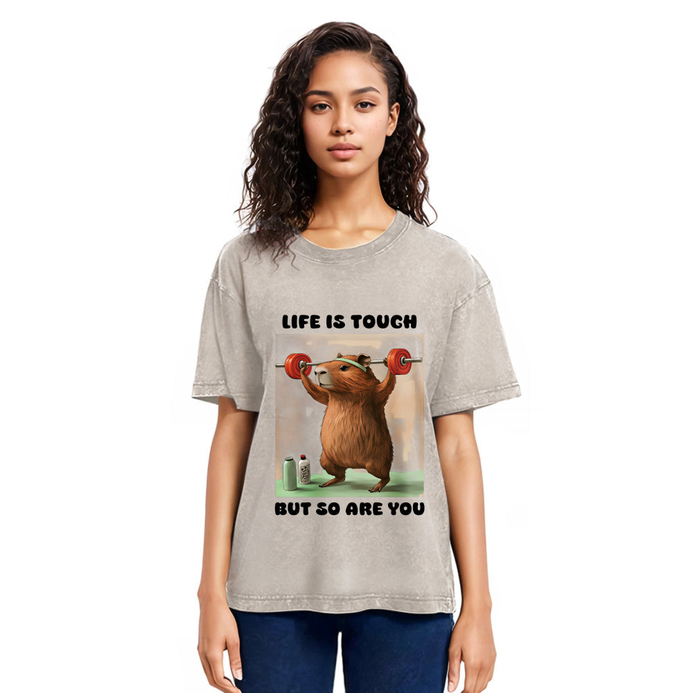 Tokyosol Capybara Lifting Washed T-Shirt