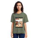 Tokyosol Capybaras Drink Coffee Washed T-Shirt