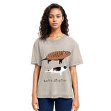Tokyosol Let's Stretch Together Washed T-Shirt