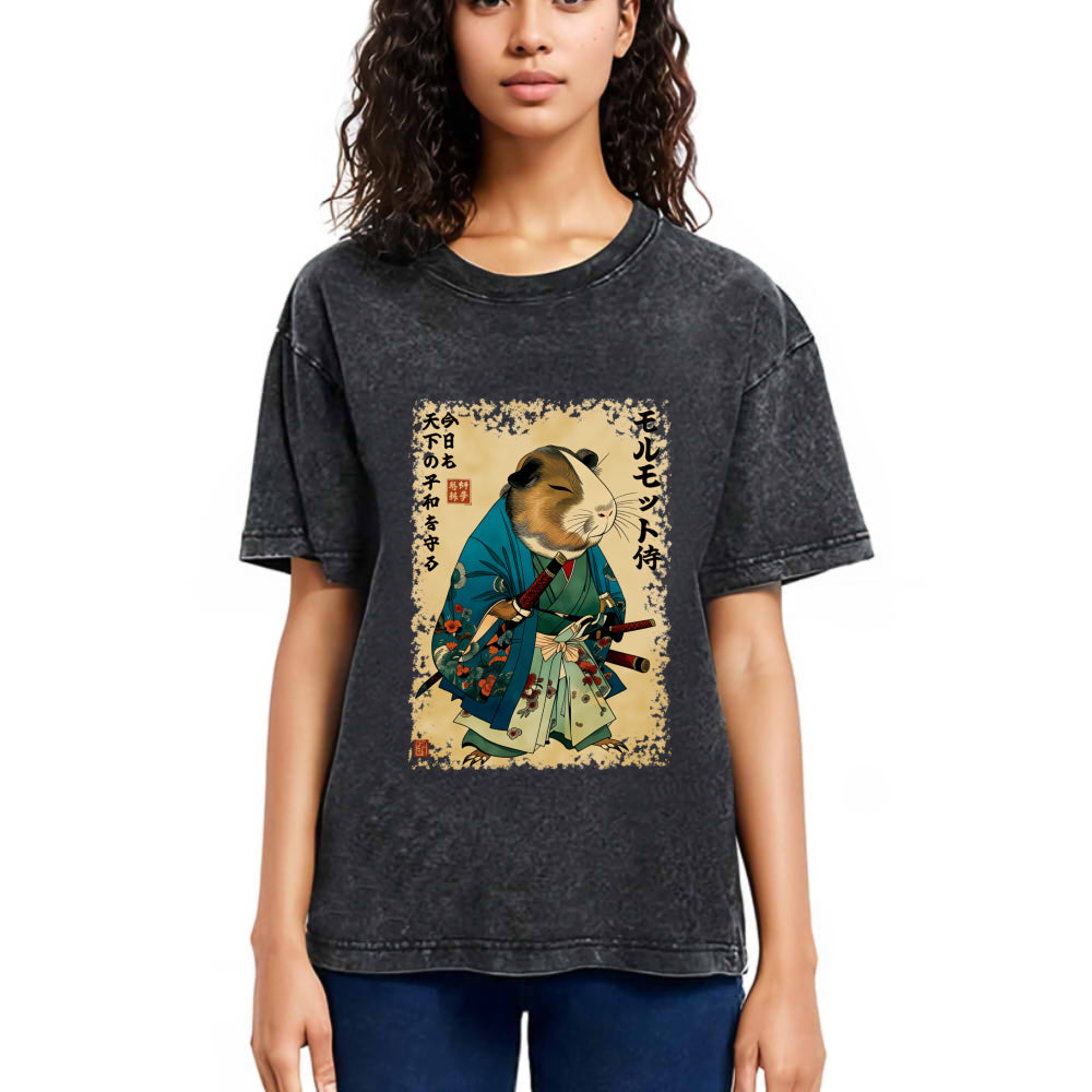 Tokyosol Peacekeeper Guinea Samurai Washed T-Shirt