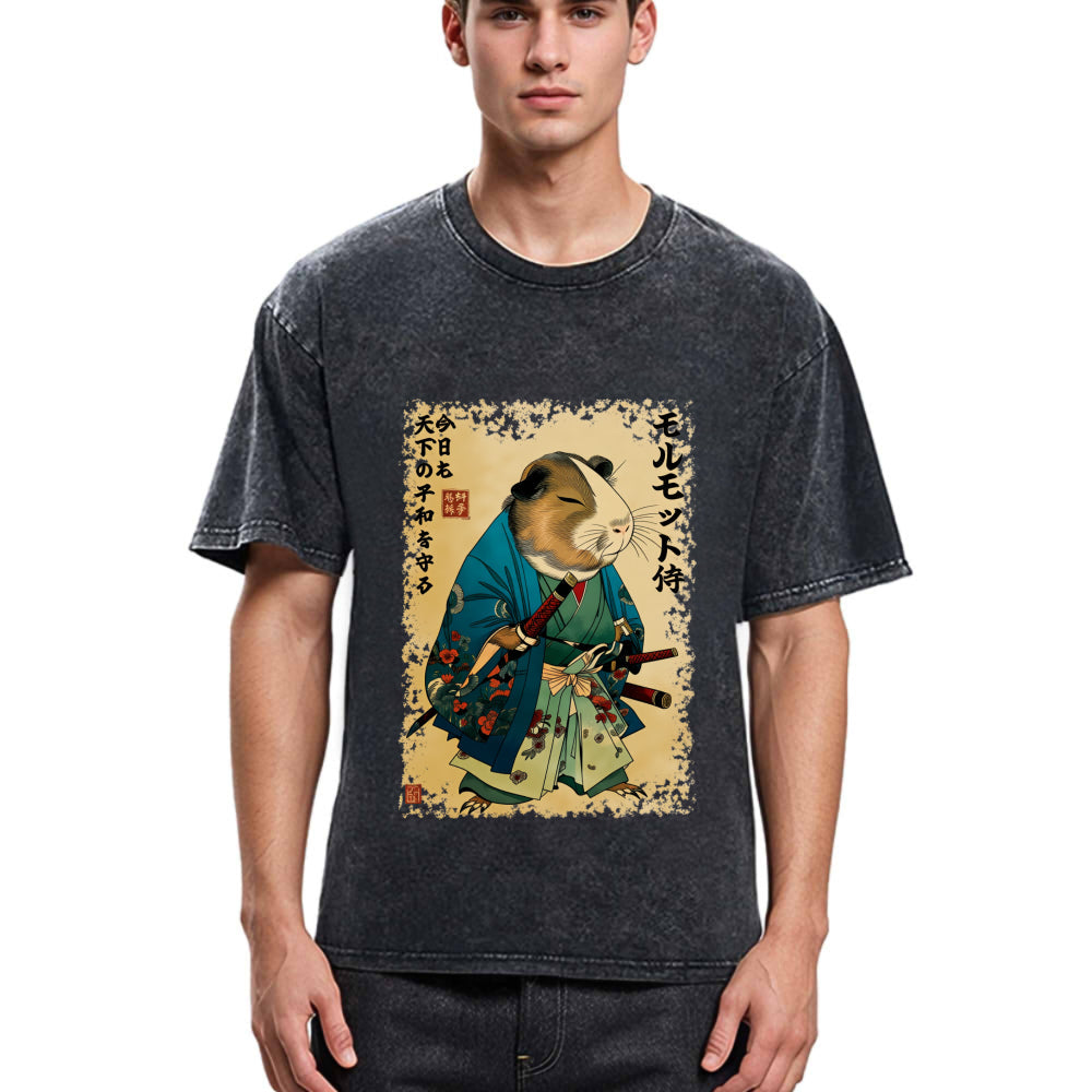 Tokyosol Peacekeeper Guinea Samurai Washed T-Shirt