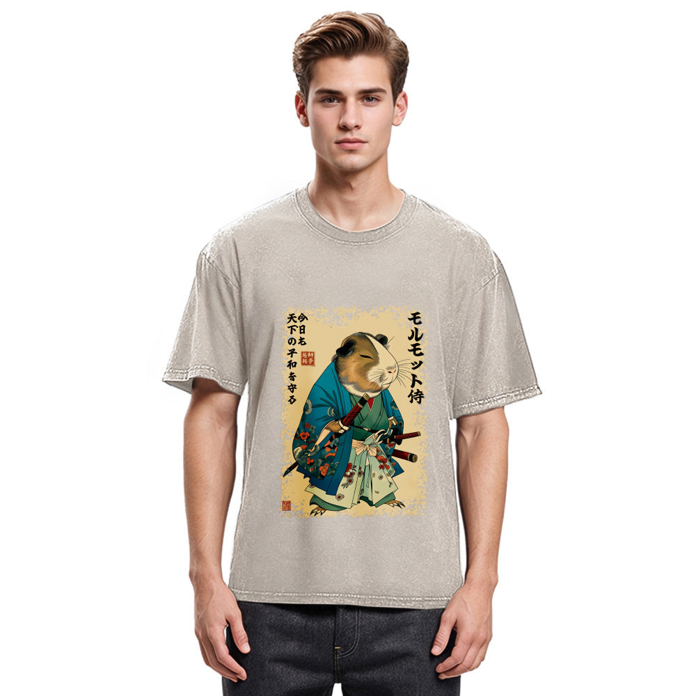 Tokyosol Peacekeeper Guinea Samurai Washed T-Shirt