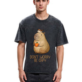 Tokyosol Capybaras Don't Worry Washed T-Shirt