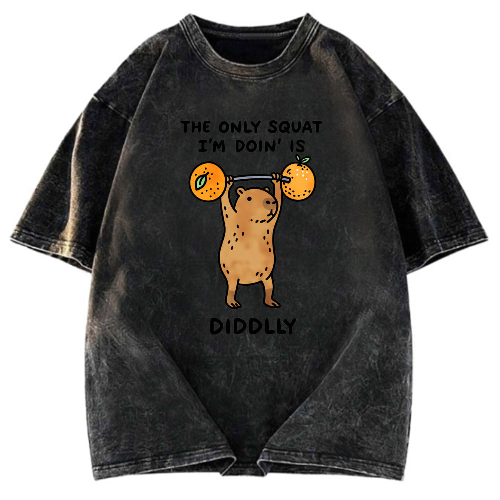 Tokyosol Diddly Capybara Washed T-Shirt