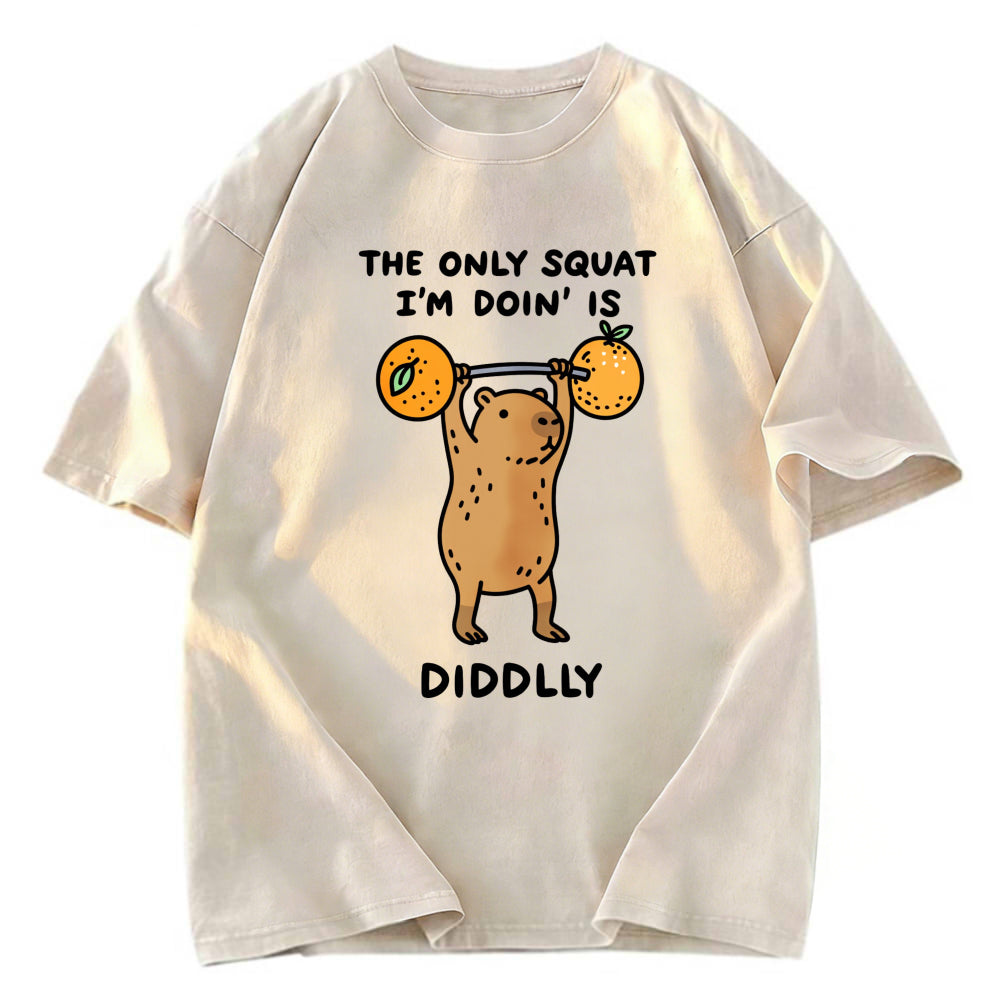 Tokyosol Diddly Capybara Washed T-Shirt