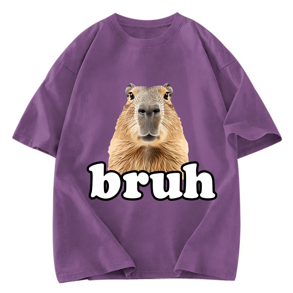 Tokyosol Bruh Capybara Washed T-Shirt