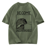 Tokyosol Become Ungovernable Capybara Bites People Washed T-Shirt