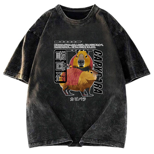 Tokyosol Capybara Japanese Washed T-Shirt