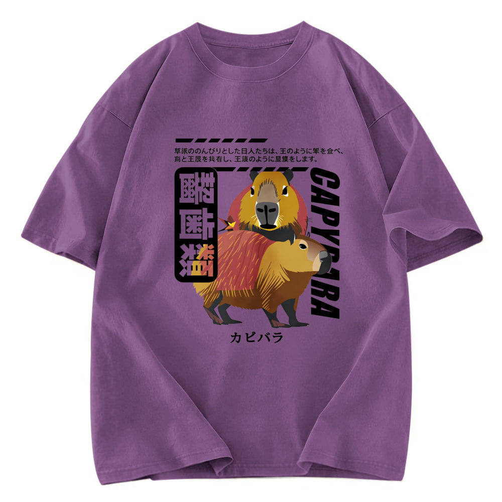Tokyosol Capybara Japanese Washed T-Shirt