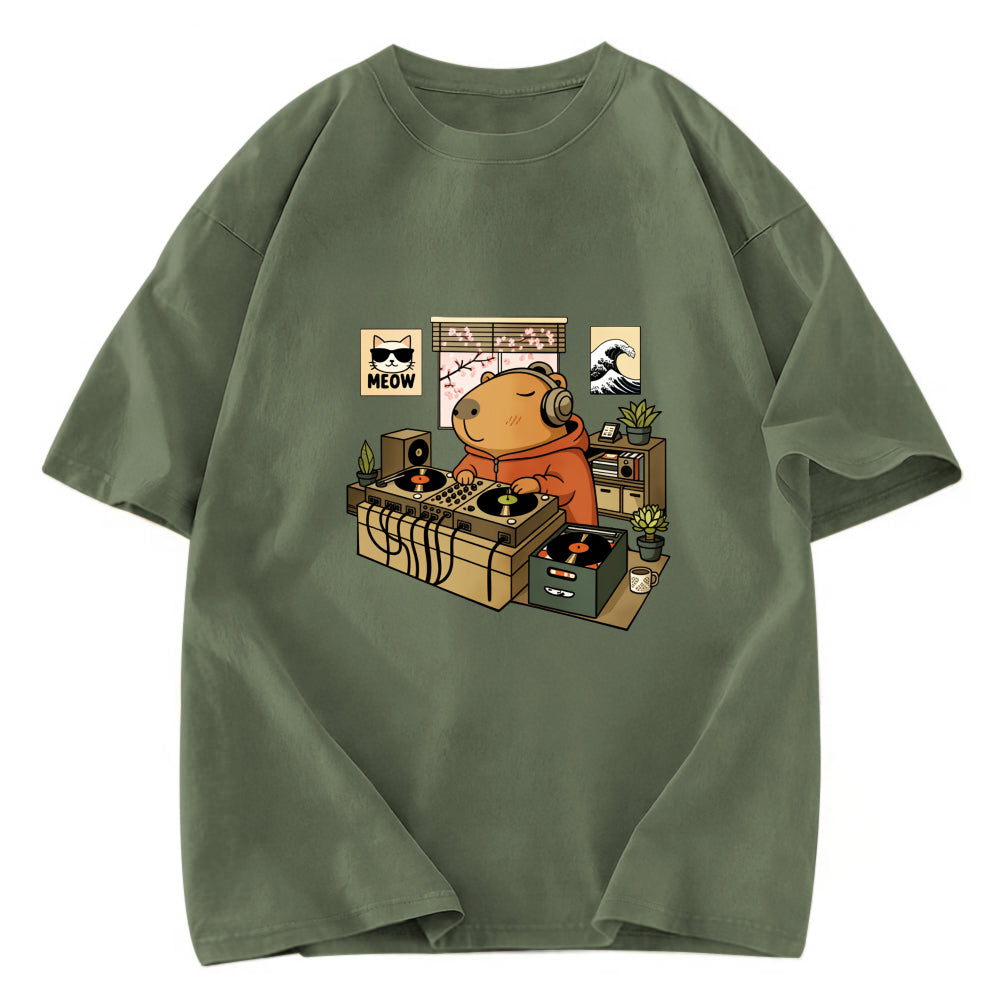 Tokyosol Capybara DJ Washed T-Shirt