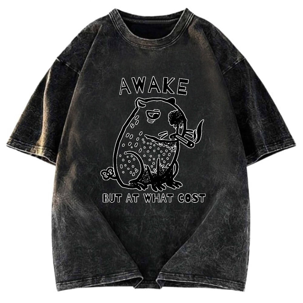 Tokyosol Capybara Smoking Washed T-Shirt