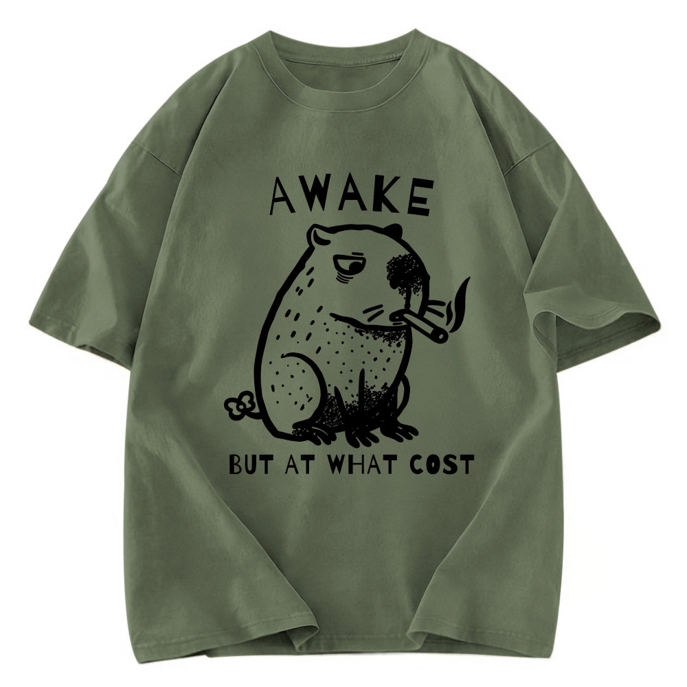 Tokyosol Capybara Smoking Washed T-Shirt