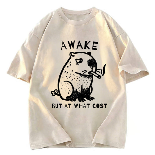 Tokyosol Capybara Smoking Washed T-Shirt