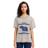 Tokyosol Capybara I Want A Perfect Washed T-Shirt