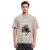 Tokyosol Retro Capybara Eating Ramen Japanese Washed T-Shirt