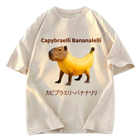 Tokyosol Capybraelli Bananalelli Washed T-Shirt