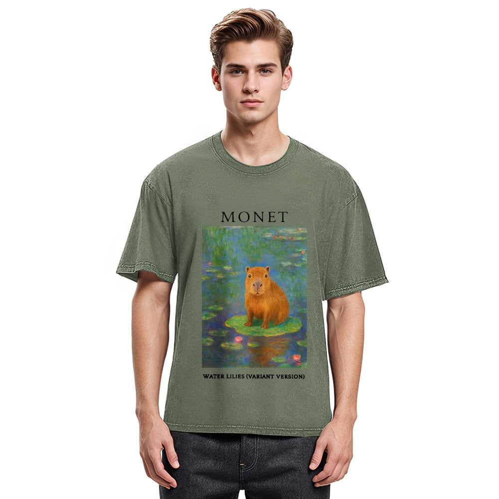 Tokyosol Monet's Capybara Washed T-Shirt