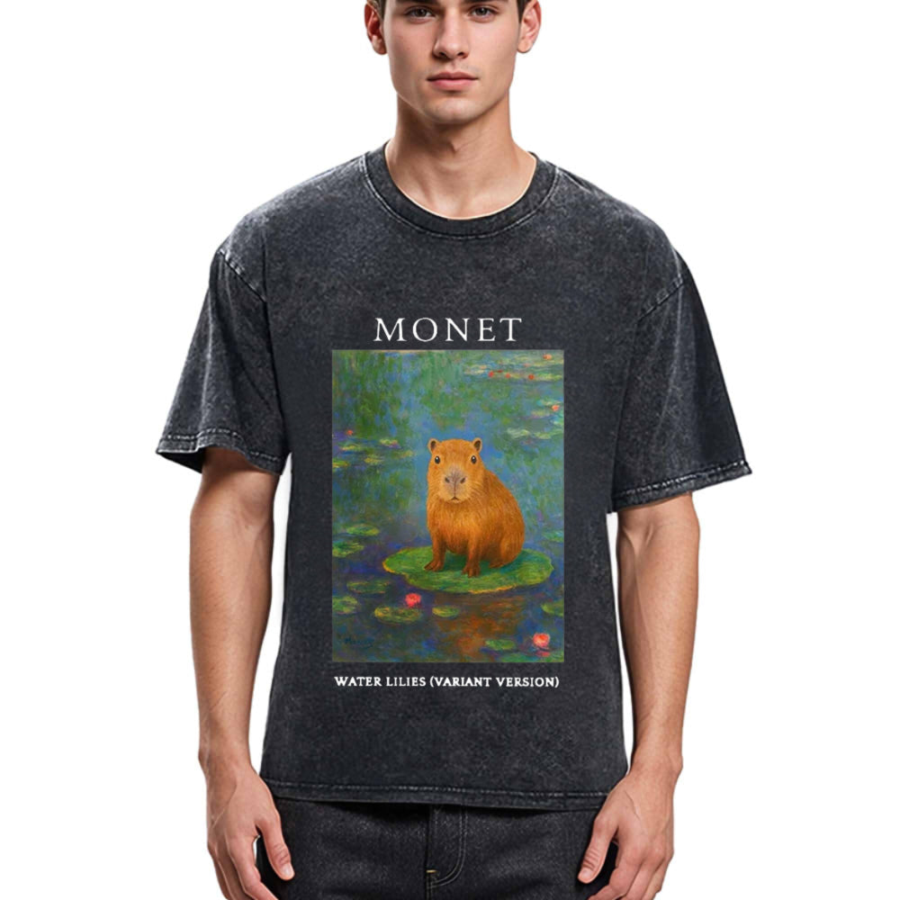 Tokyosol Monet's Capybara Washed T-Shirt