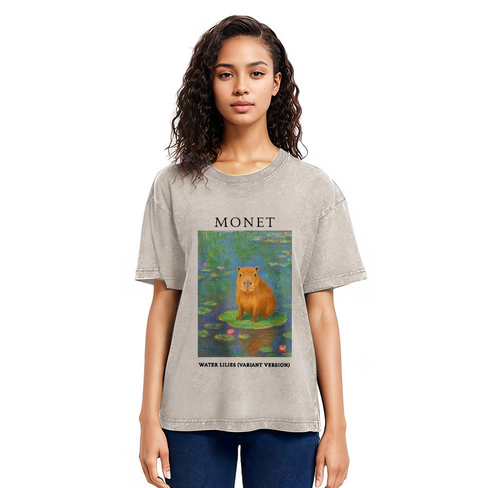 Tokyosol Monet's Capybara Washed T-Shirt