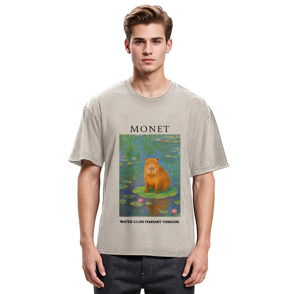 Tokyosol Monet's Capybara Washed T-Shirt