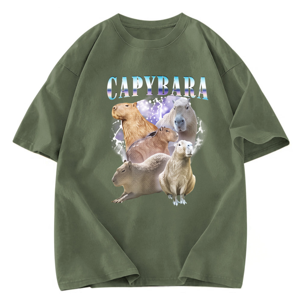 Tokyosol Vintage Capybara Washed T-Shirt