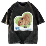 Tokyosol Japanese Capybara Washed T-Shirt