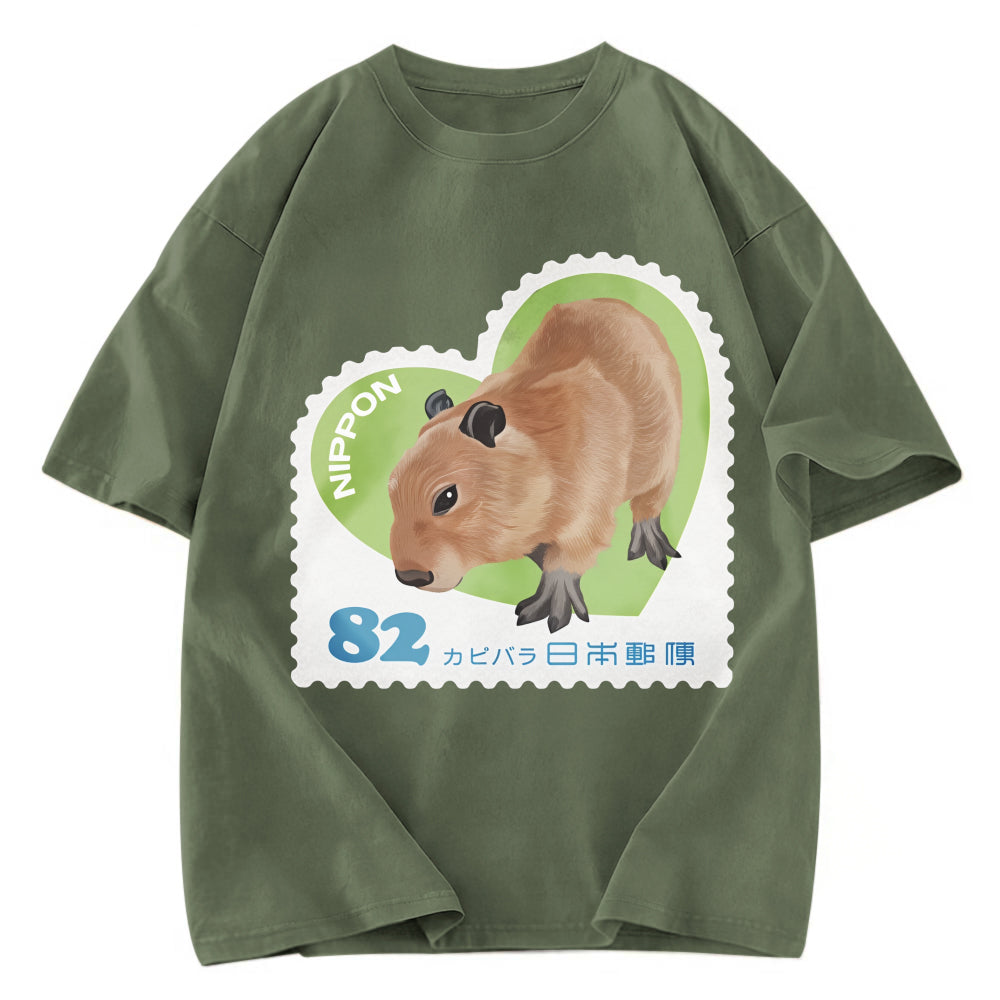 Tokyosol Japanese Capybara Washed T-Shirt