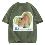 Tokyosol Japanese Capybara Washed T-Shirt