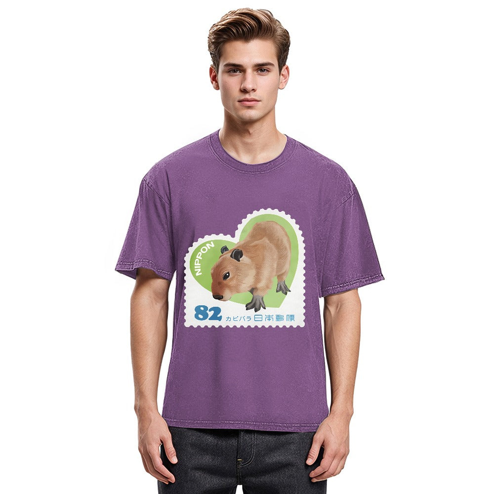 Tokyosol Japanese Capybara Washed T-Shirt