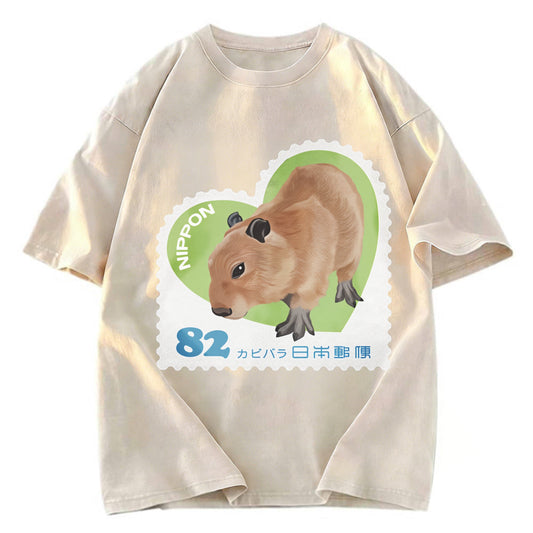 Tokyosol Japanese Capybara Washed T-Shirt