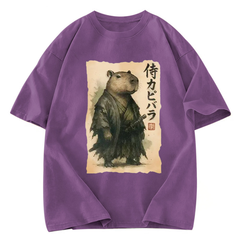 Tokyosol Capybara Samurai Washed T-Shirt
