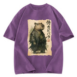 Tokyosol Capybara Samurai Washed T-Shirt