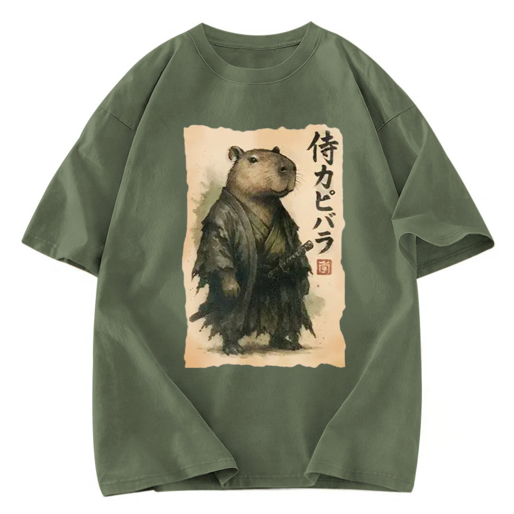 Tokyosol Capybara Samurai Washed T-Shirt