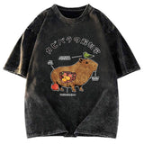 Tokyosol Capybara Anatomy Washed T-Shirt