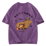 Tokyosol Capybara Anatomy Washed T-Shirt