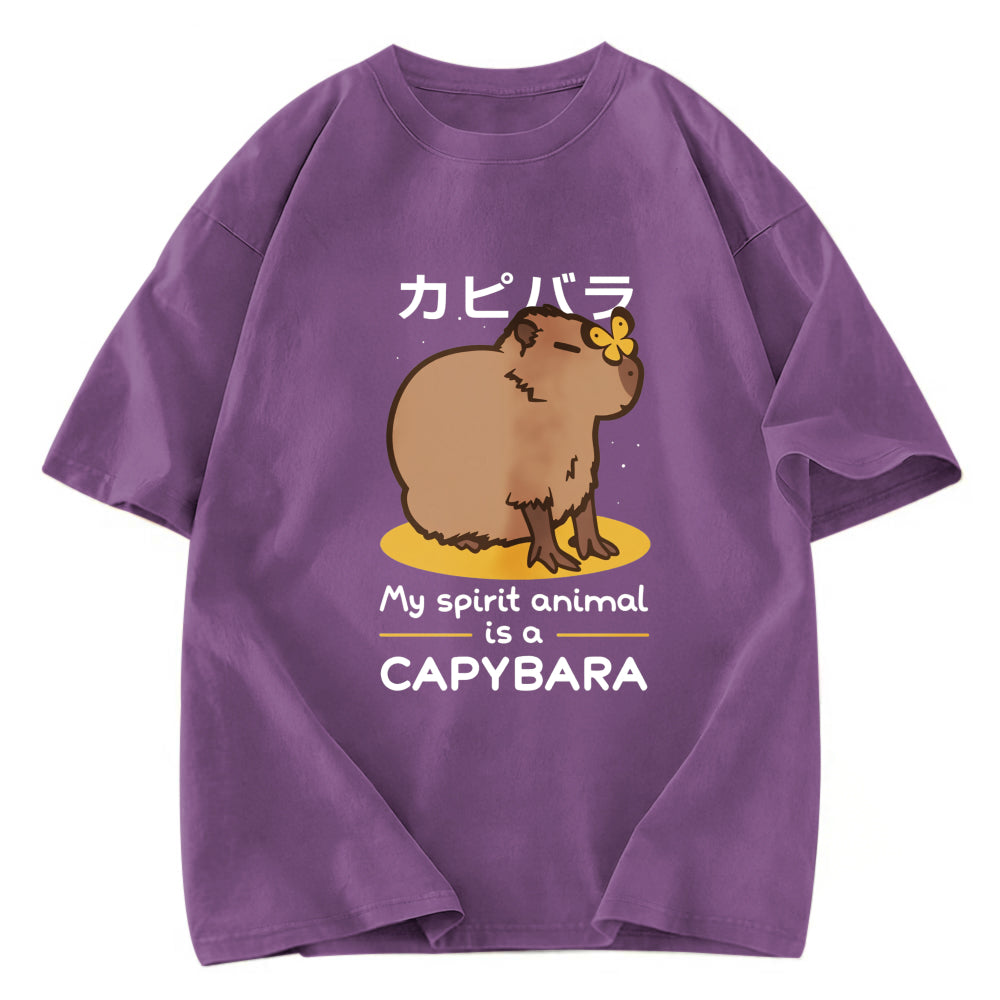 Tokyosol Spirit Animal Capybara Washed T-Shirt