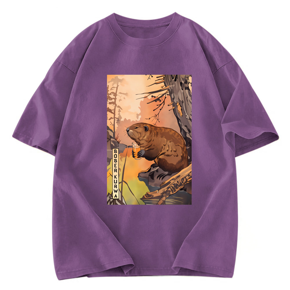 Tokyosol Beaver By The River Washed T-Shirt