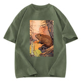 Tokyosol Beaver By The River Washed T-Shirt