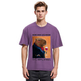 Tokyosol Capybara More Wine Less Whine Washed T-Shirt