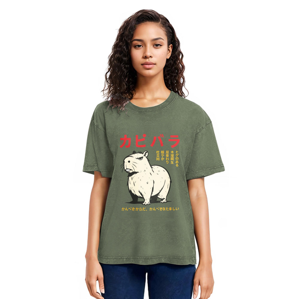 Tokyosol Angry Capybara Japan Classic T-Shirt