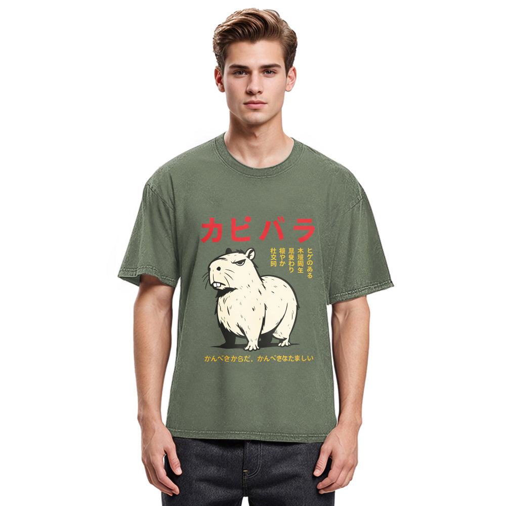 Tokyosol Angry Capybara Japan Classic T-Shirt