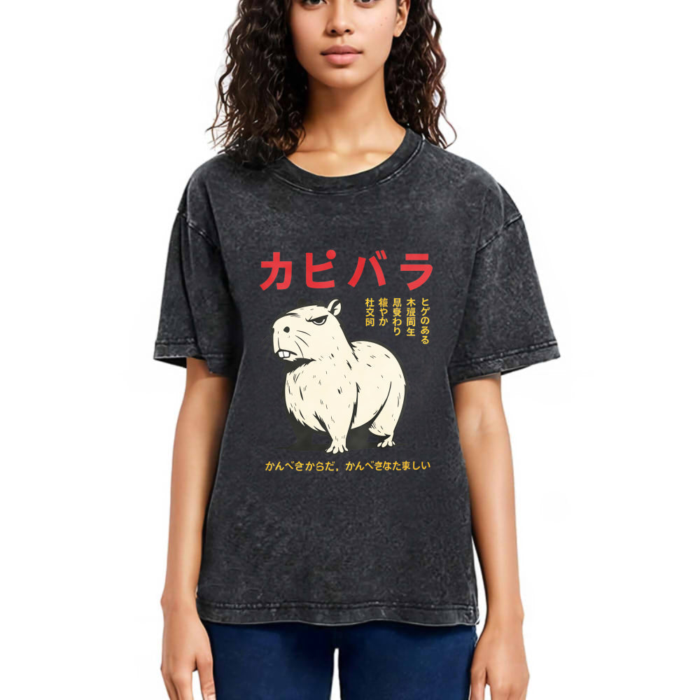 Tokyosol Angry Capybara Japan Classic T-Shirt