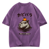 Tokyosol Capybara Hot Spring Washed T-Shirt