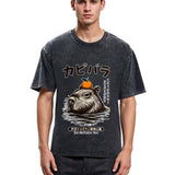 Tokyosol Capybara Hot Spring Washed T-Shirt