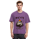 Tokyosol Capybara Hot Spring Washed T-Shirt