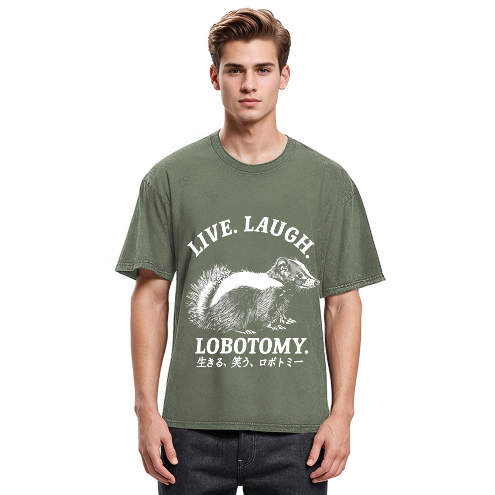 Tokyosol Live Laugh Lobotomy Washed T-Shirt